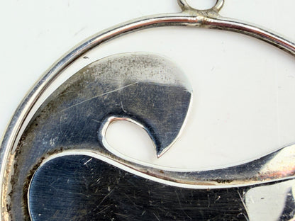 Vintage Ed Gary 1975 Sterling Swan Pendant Limited edition 154/300 2.5" JR1392
