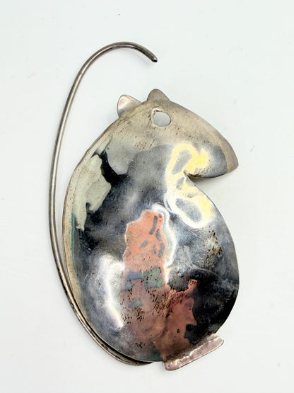 Vintage Ed Gray 1973 Limited Edition Sterling Silver Mouse 19.2g 3 7/8" SS207