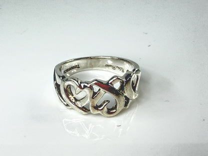 Tiffany & Co. Paloma Picasso Loving Heart Sterling Silver Ring Size 6 JR2171