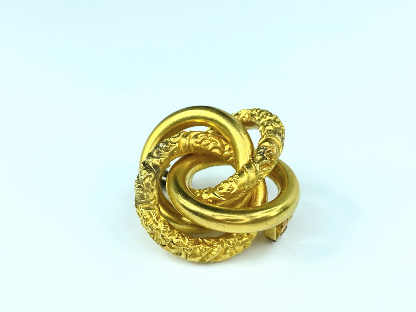 High karat 20-21K Gold Scandinavian Knot Brooch 6.0g  JR9676