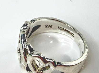 Tiffany & Co. Paloma Picasso Loving Heart Sterling Silver Ring Size 6 JR2171