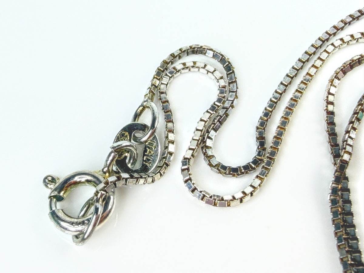 Sterling Silver Fiery Opal Doublet Teardrop Pendant Box Chain Necklace JR2174