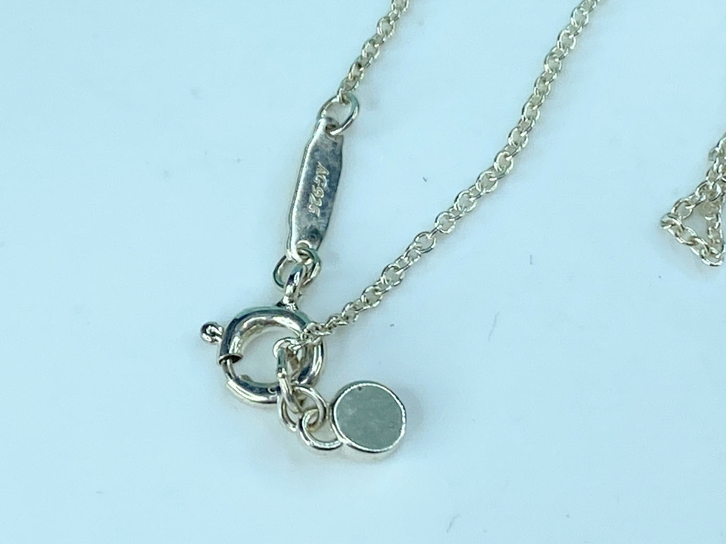 Tiffany & Co. Enamel Return to Tiffany Double Round Tag Pendant Necklace JR264