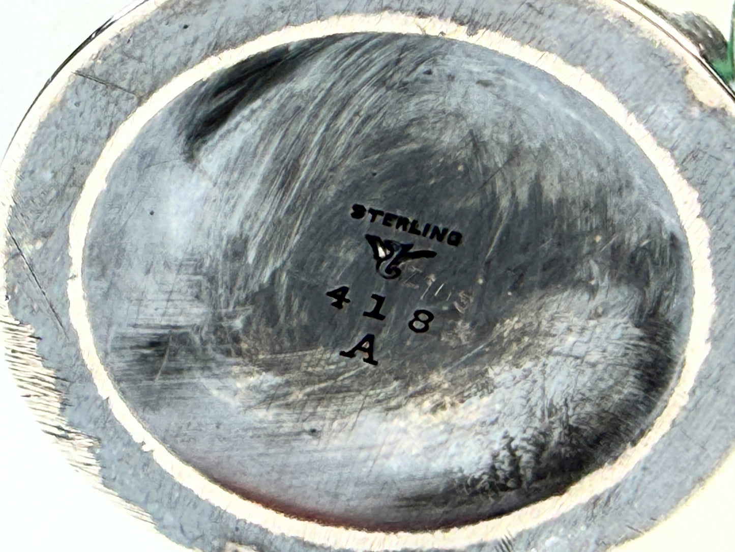 Vintage Sterling Silver Repousse Floral Cachepot Planter SS212