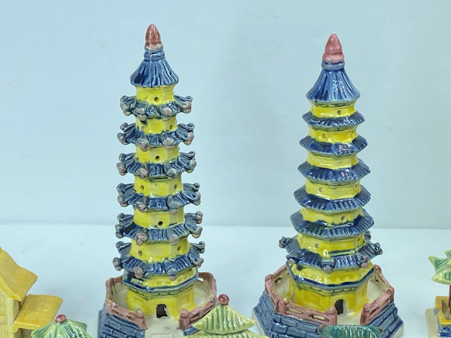 Vintage/new 16 pcs Collection of Japanese Ceramics bonsai ornaments A348