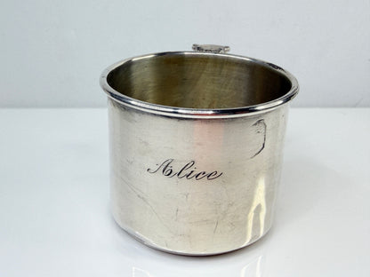 J Rogers Sterling Silver Childs Cup Mug Spoon Handle 2.5" SS213