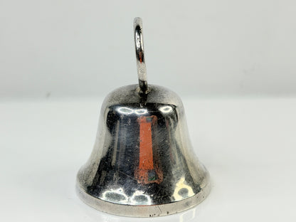 Vintage Sterling Silver Hand Bell Pattern 46 W Mark 34.4g 2 1/4" SS214