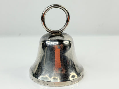 Vintage Sterling Silver Hand Bell Pattern 46 W Mark 34.4g 2 1/4" SS214