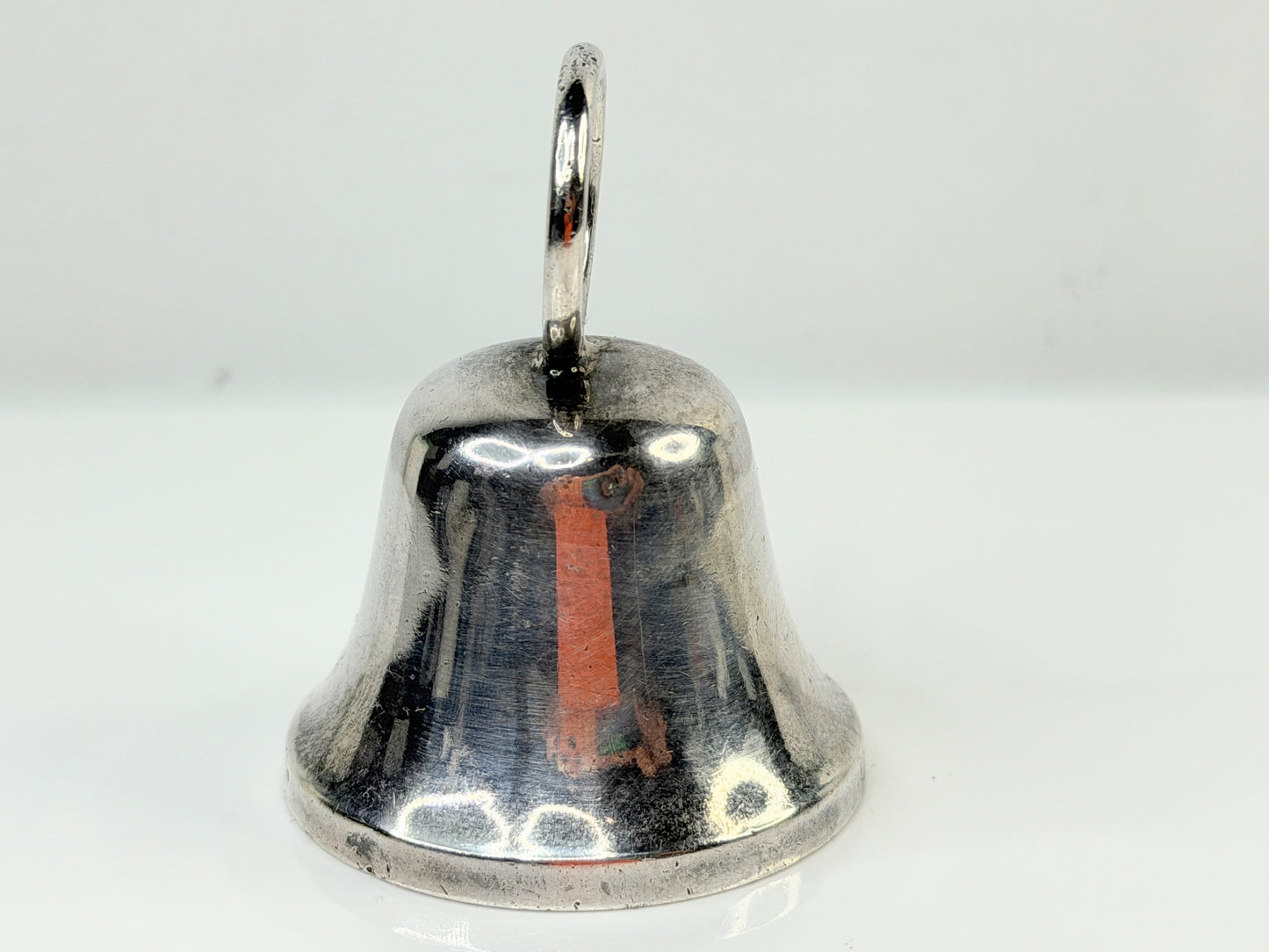 Vintage Sterling Silver Hand Bell Pattern 46 W Mark 34.4g 2 1/4" SS214
