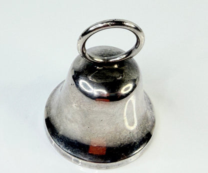 Vintage Sterling Silver Hand Bell Pattern 46 W Mark 34.4g 2 1/4" SS214
