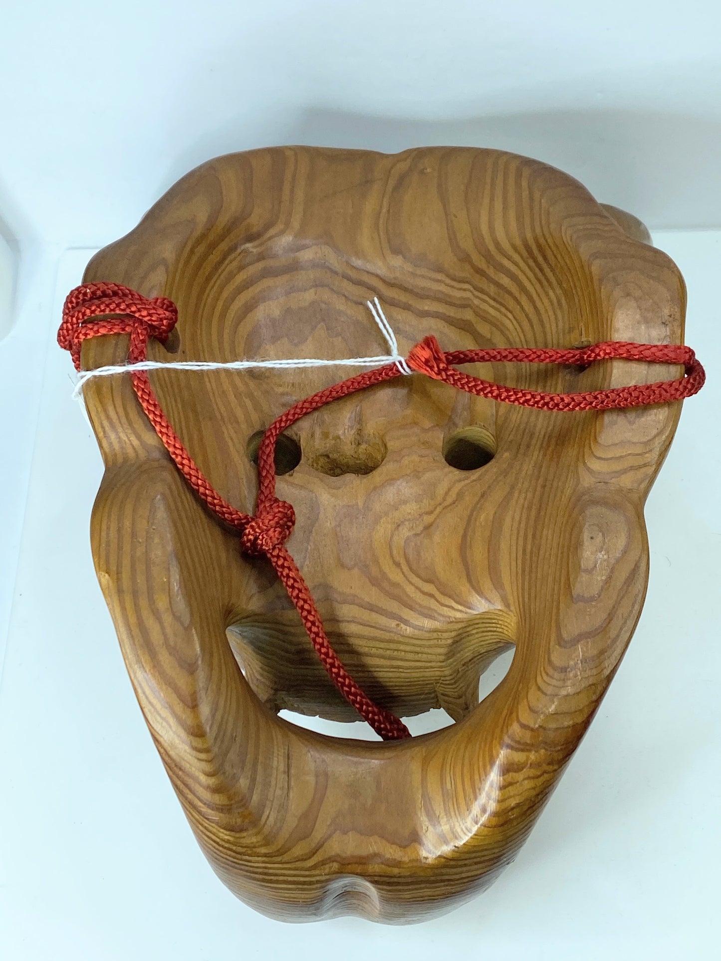 Japanese Wooden Mask Hannya Demon Ogre Kagura Kabuki Title "Hell so Sweet" A349