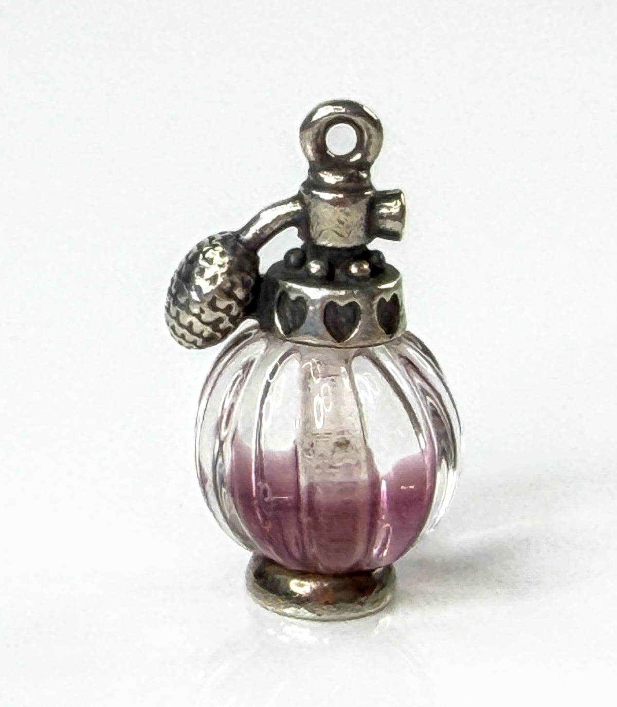 James Avery Sterling "Love Potion Pink" Art Glass Perfume Bottle Charm JR2180