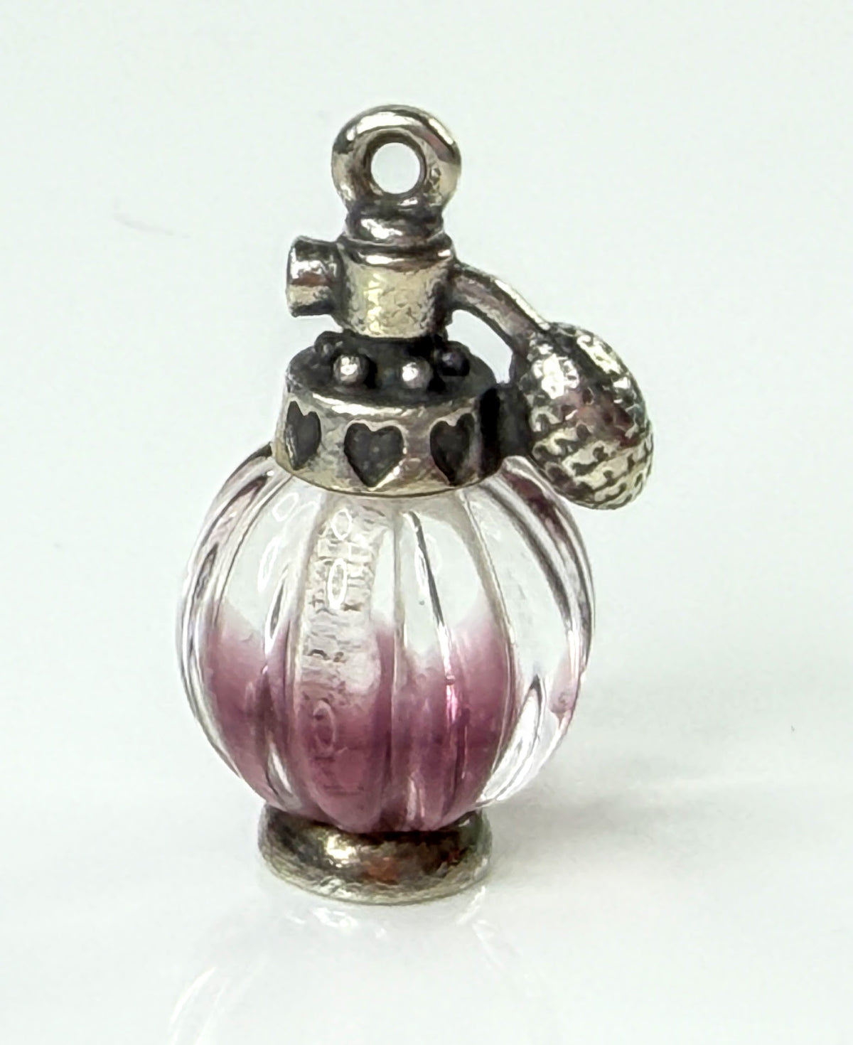 James Avery Sterling "Love Potion Pink" Art Glass Perfume Bottle Charm JR2180