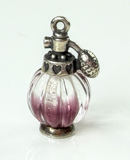 James Avery Sterling "Love Potion Pink" Art Glass Perfume Bottle Charm JR2180