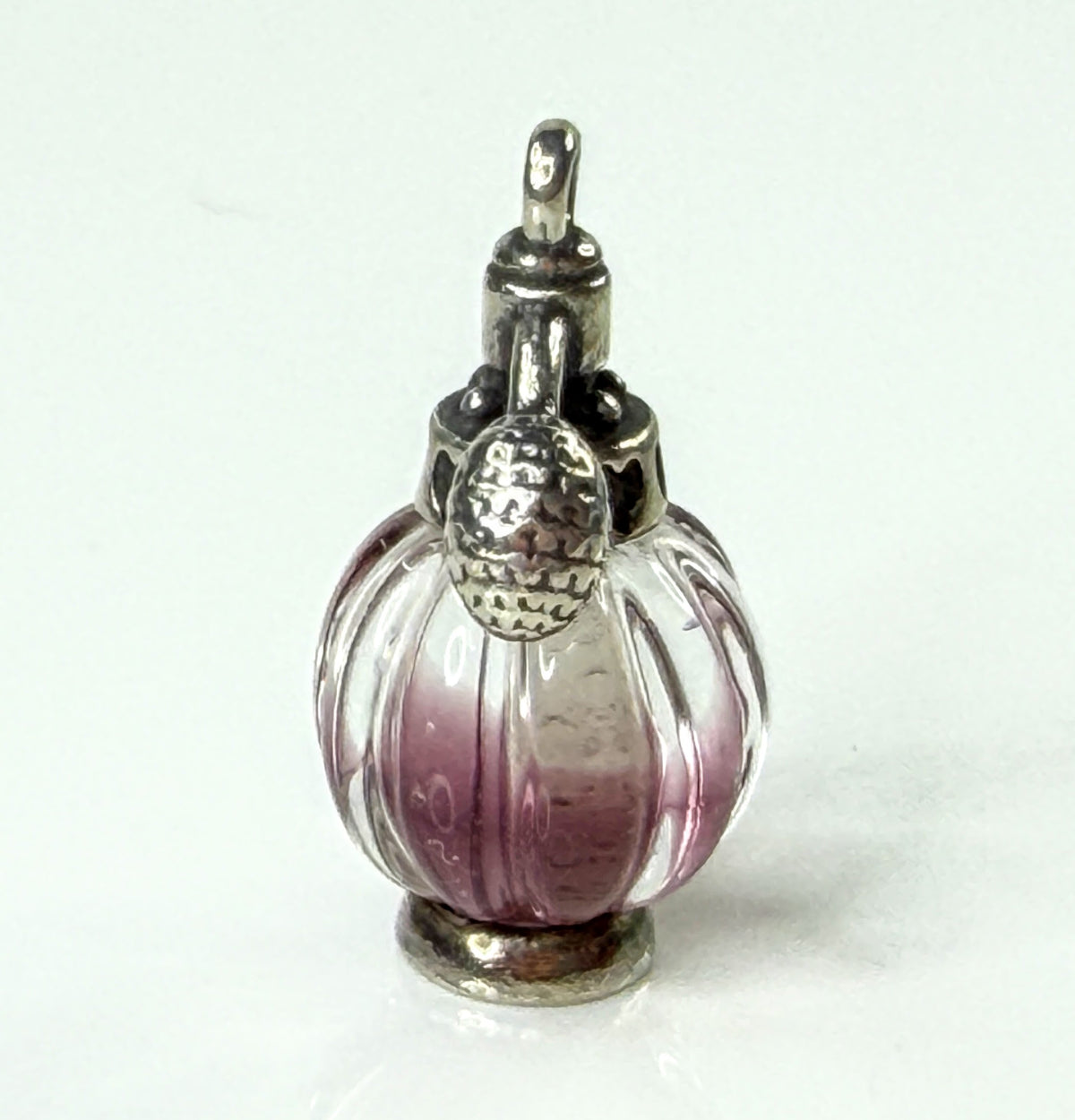 James Avery Sterling "Love Potion Pink" Art Glass Perfume Bottle Charm JR2180