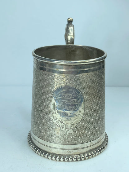 Antique c1903 England The Birmingham Sterling Silver children cup 3 5/15" SS91