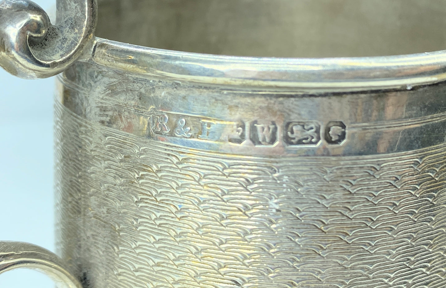 Antique c1903 England The Birmingham Sterling Silver children cup 3 5/15" SS91