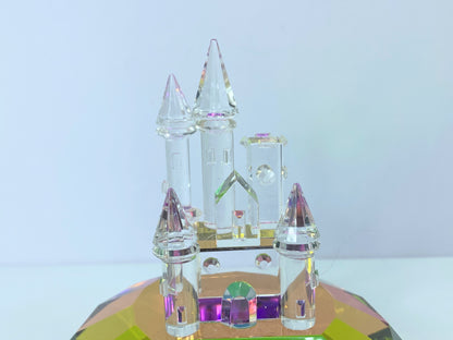 Octopus, a large mouse, a snail and an enchanted castle Crystal set of four S133