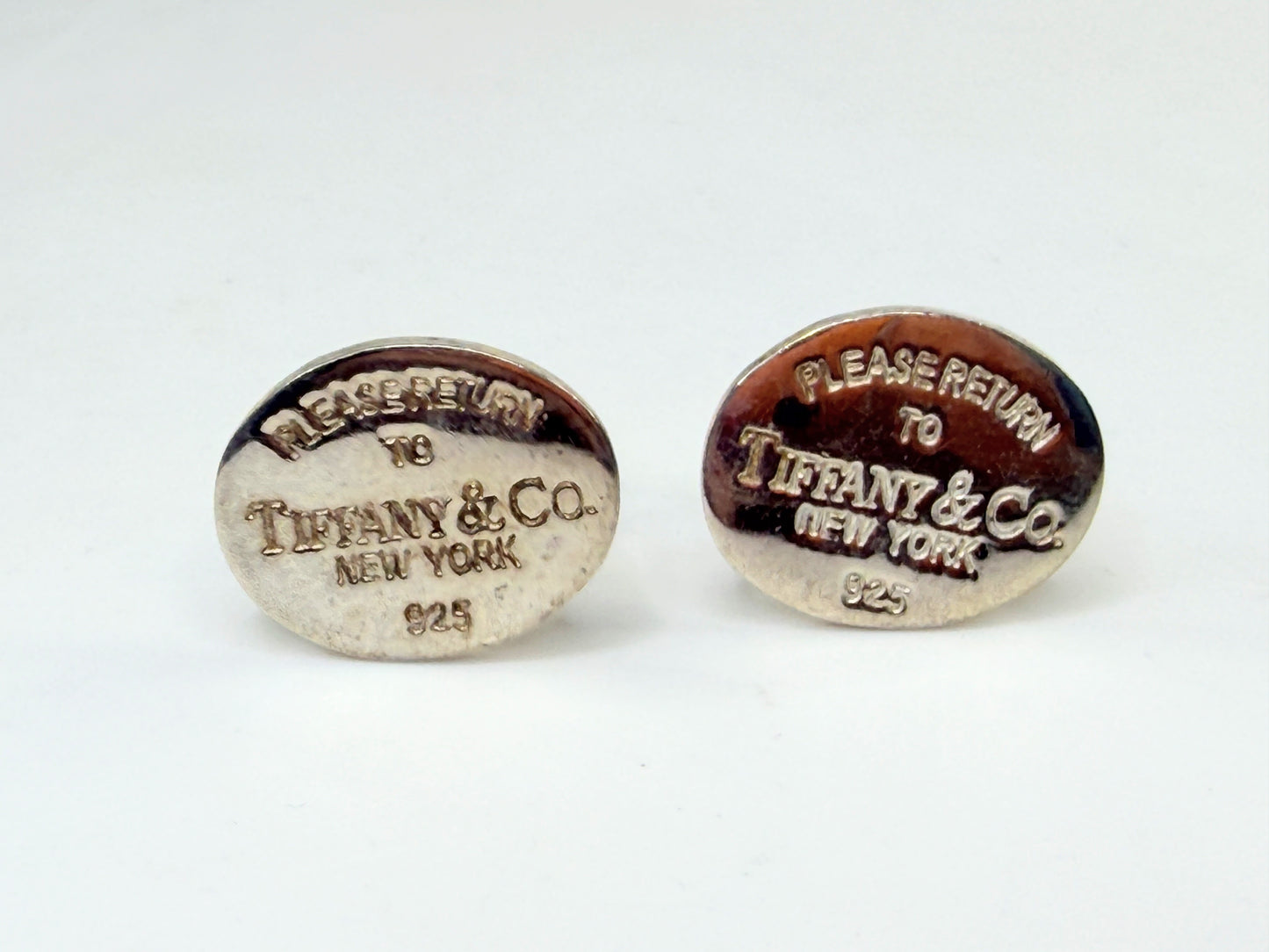 Vintage Tiffany & Co Square Cufflinks Silver 18K Gold Rope SS220
