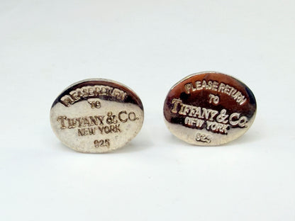 Vintage Tiffany & Co Square Cufflinks Silver 18K Gold Rope SS220