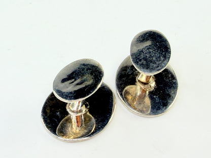 Vintage Tiffany & Co Square Cufflinks Silver 18K Gold Rope SS220