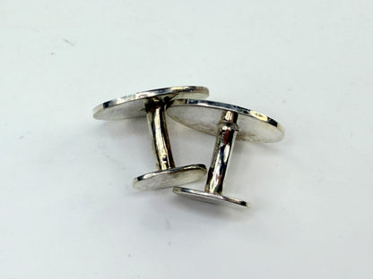 Vintage Tiffany & Co Square Cufflinks Silver 18K Gold Rope SS220