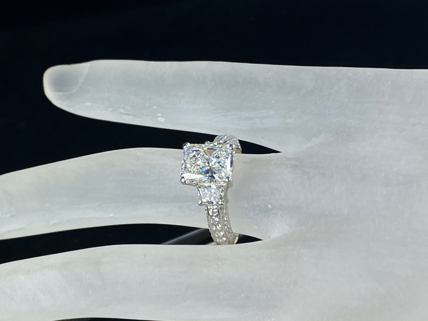 GIA Appraised $85,990 Platinum G/VS 4.26ct Diamond w/3.01ctn ring s6 7.3g