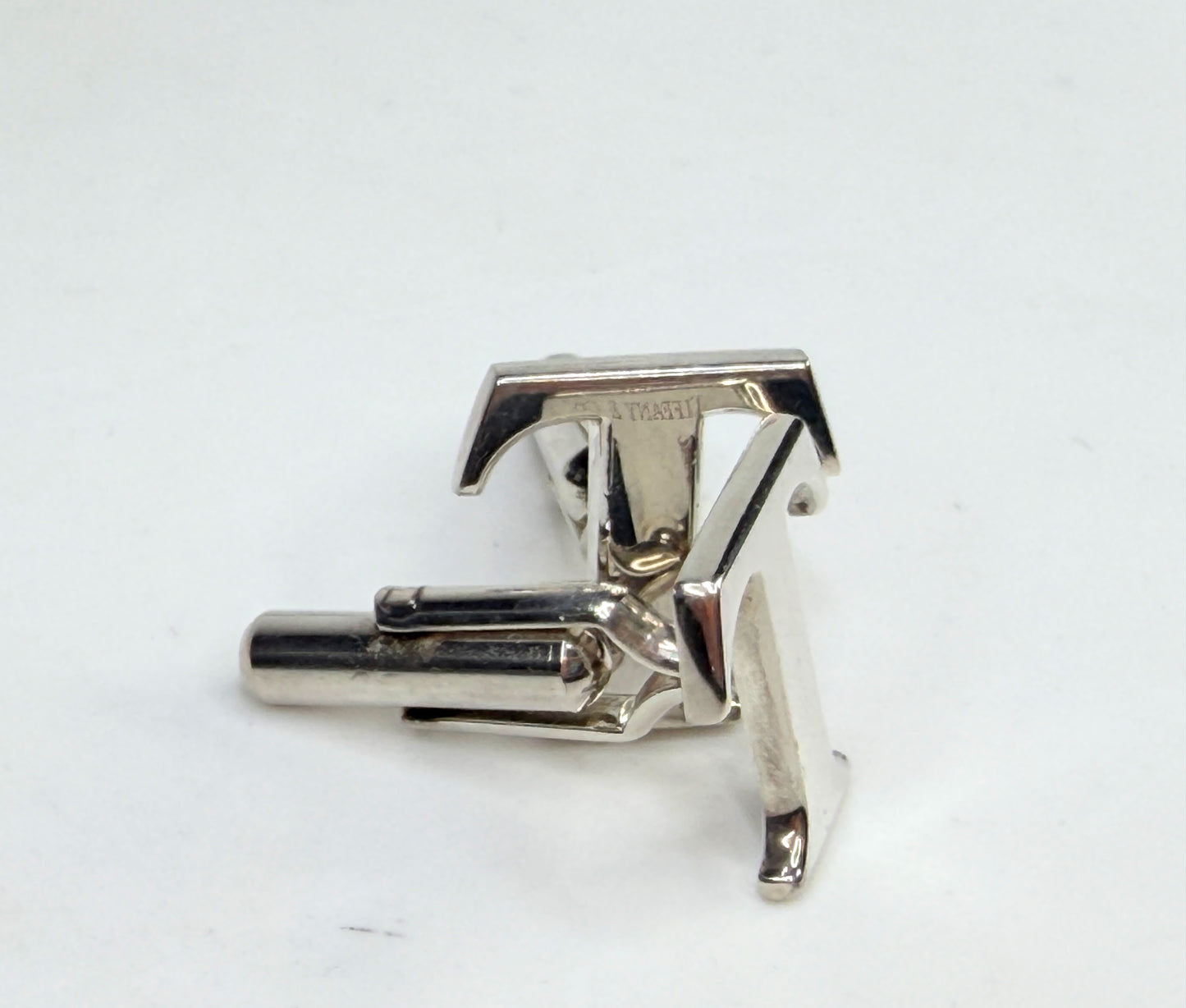 Vintage Tiffany & Co Sterling Silver insignia T Initial Cufflinks SS222