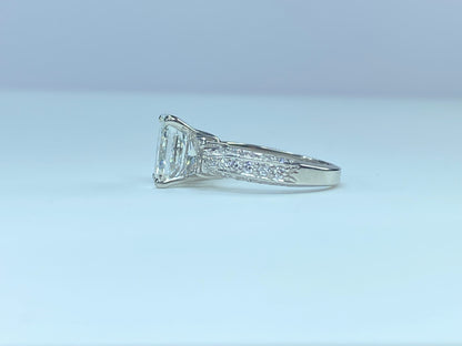 GIA Appraised $85,990 Platinum G/VS 4.26ct Diamond w/3.01ctn ring s6 7.3g