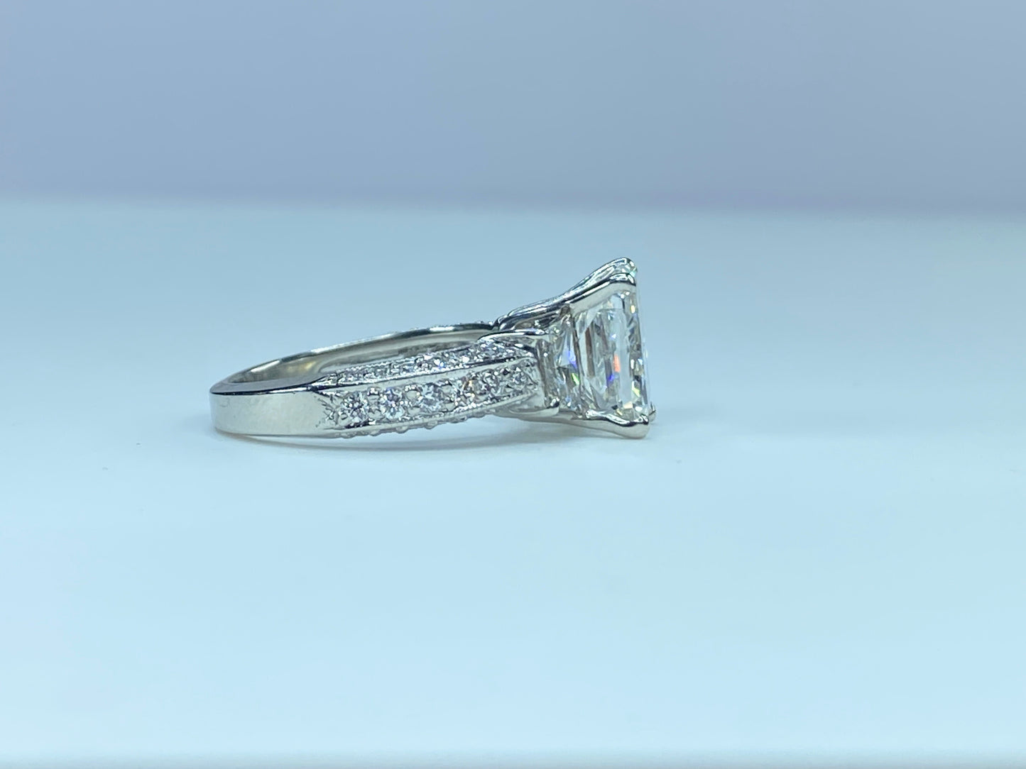 GIA Appraised $85,990 Platinum G/VS 4.26ct Diamond w/3.01ctn ring s6 7.3g