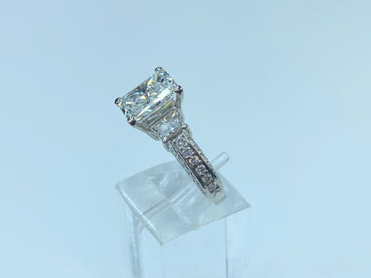 GIA Appraised $85,990 Platinum G/VS 4.26ct Diamond w/3.01ctn ring s6 7.3g