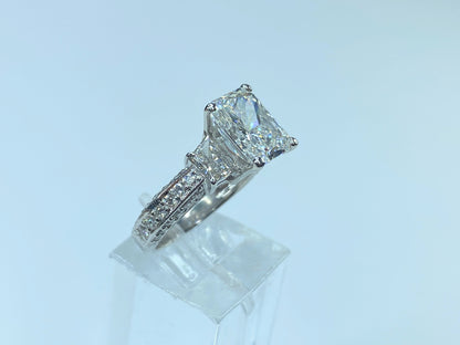 GIA Appraised $85,990 Platinum G/VS 4.26ct Diamond w/3.01ctn ring s6 7.3g