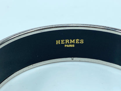 Hermès Enamel Alphabet Animaux 18.5mm Wide Bangle 7.0", no box GS582