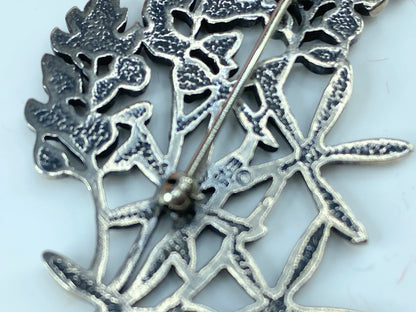 Retired James Avery Bluebonnet Flower Sterling Silver brooch 2.25" 14g JR849