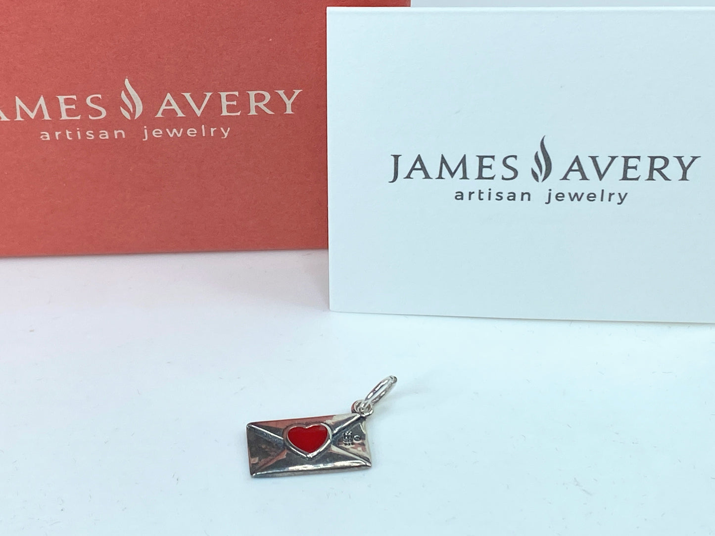James Avery Enamel Love Letter Charm Womens In Sterling 17.6x1-.2mm JR850