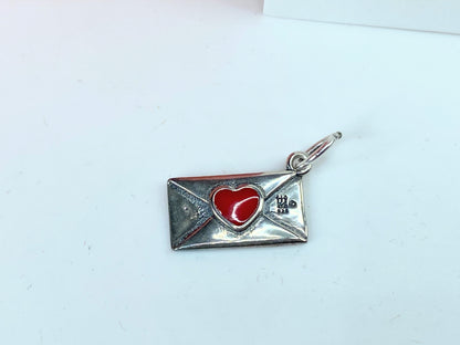 James Avery Enamel Love Letter Charm Womens In Sterling 17.6x1-.2mm JR850