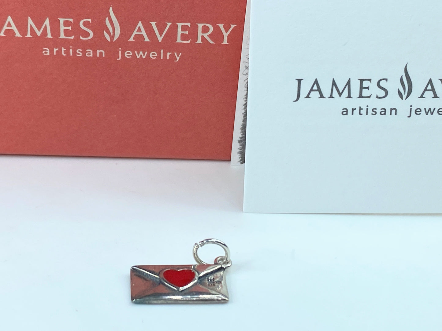 James Avery Enamel Love Letter Charm Womens In Sterling 17.6x1-.2mm JR850