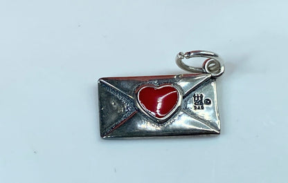 James Avery Enamel Love Letter Charm Womens In Sterling 17.6x1-.2mm JR850