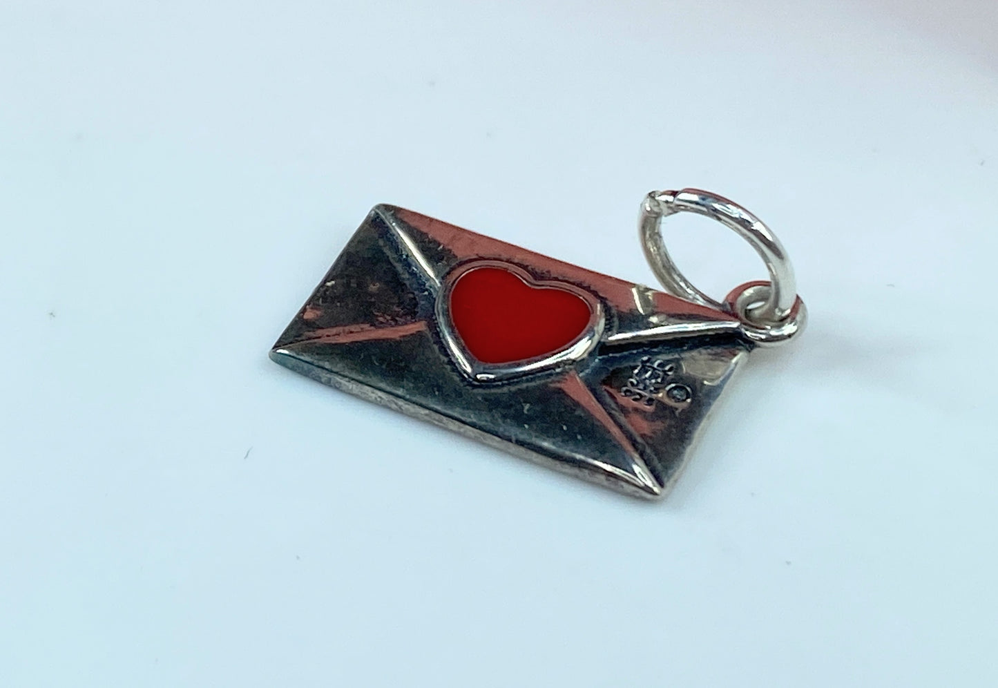 James Avery Enamel Love Letter Charm Womens In Sterling 17.6x1-.2mm JR850