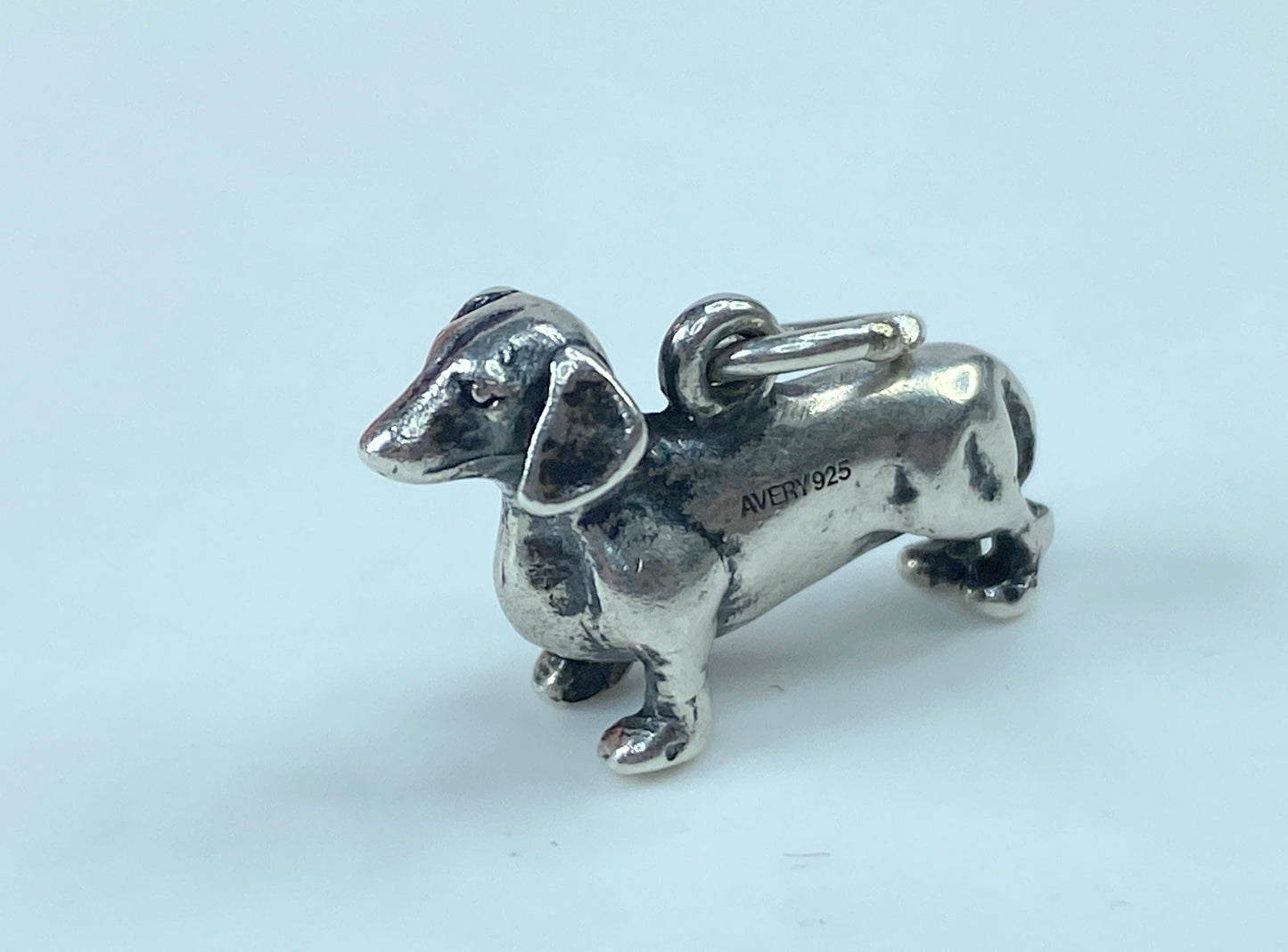 Retired James Avery Sterling Silver Dachshund Dog Pendant Charm w/JA BoxJR851