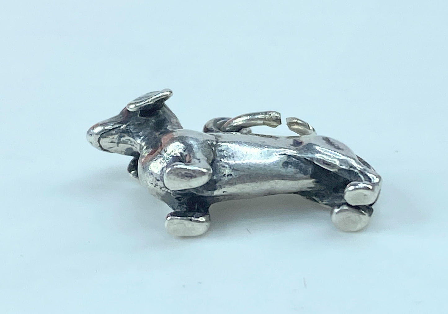 Retired James Avery Sterling Silver Dachshund Dog Pendant Charm w/JA BoxJR851
