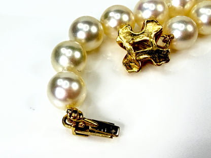 0's Tiffany & Co. 18K 31" 84 Pearl Signature X Opera Necklace authentic JR2192