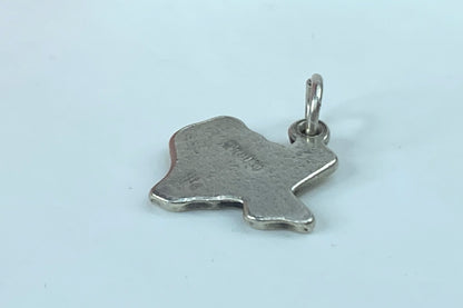 James Avery Sterling Silver State Of Texas Charm "Prom💕"  Sterling 2.2g JR854