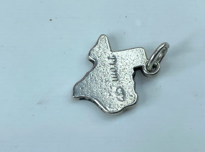 James Avery Sterling Silver State Of Texas Charm "Prom💕"  Sterling 2.2g JR854