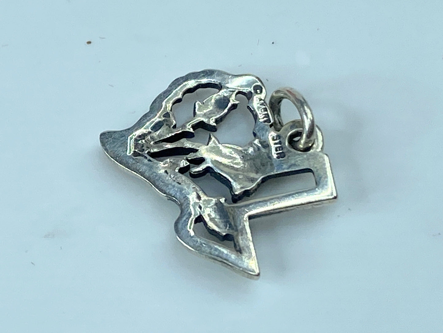 James Avery Retired Sterling Silver "Texas State Yellow Rose" Charm 1.7g JR855