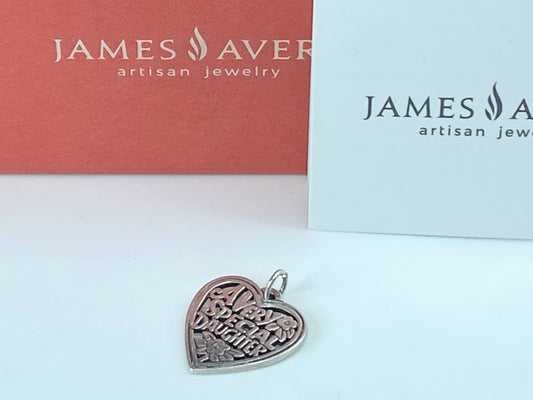 Retired James Avery "A Very Special Daughter Heart" Sterling Silver Charm JR857