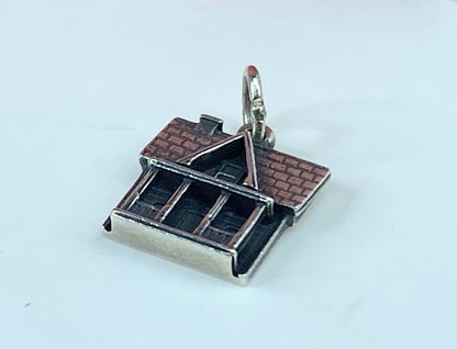 Retired rare James Avery signed "new home house" charm 2.9g JR858
