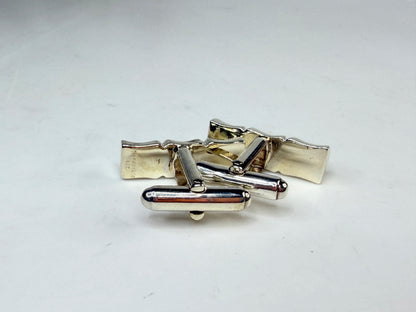 Tiffany & Co Elsa Peretti Bamboo Sterling Silver Cufflinks SS234