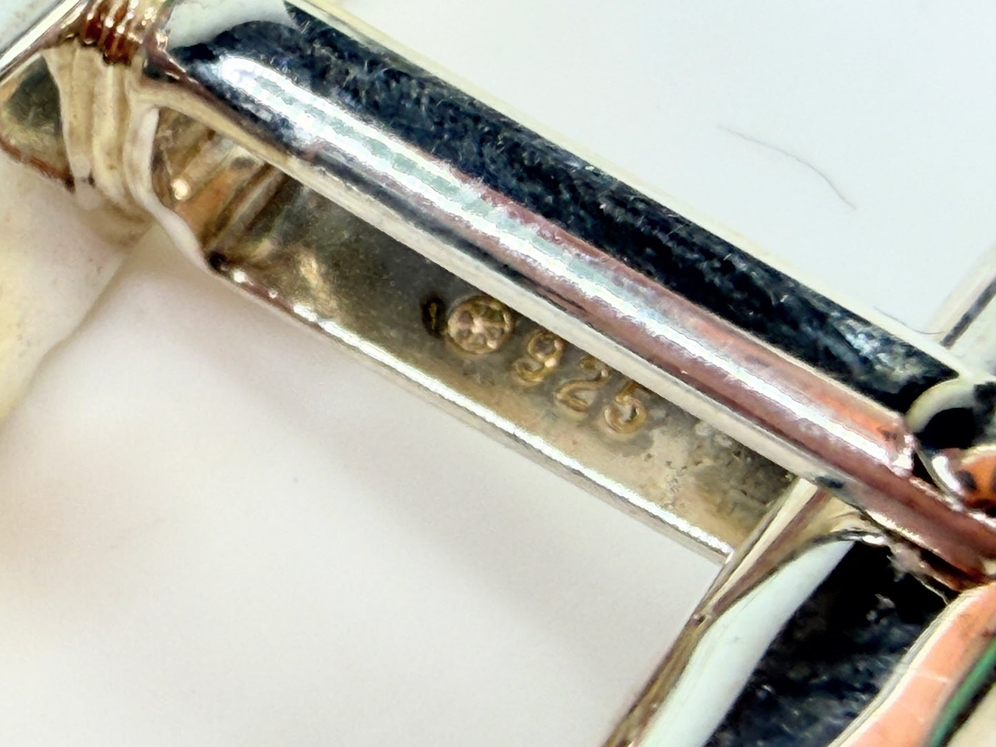 Tiffany & Co Elsa Peretti Bamboo Sterling Silver Cufflinks SS234