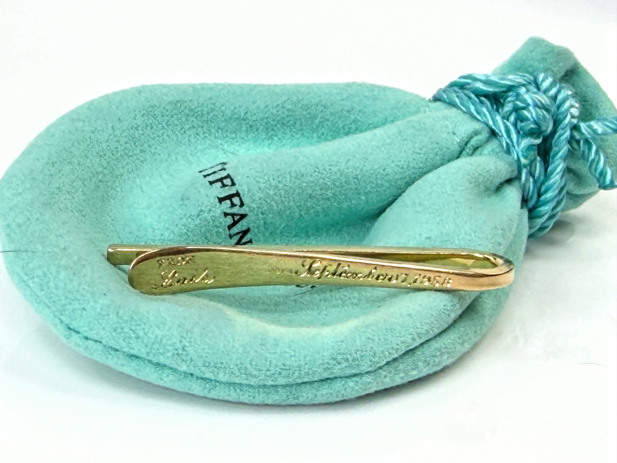 1960s Tiffany & Co. Schlumberger 18K Gold Tie Clip 6.2g JR2198